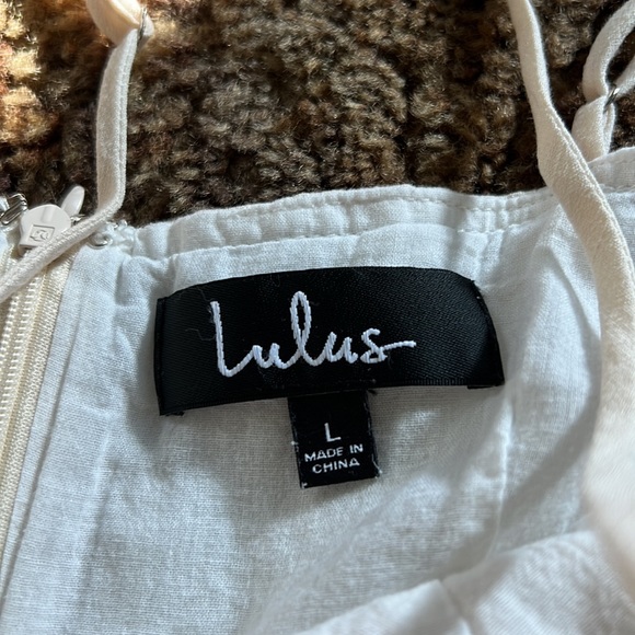 Cream colored white Lulus sundress - Picture 2 of 3